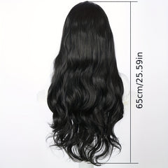 Long Curly Wig With Bangs Synthetic Wig Beginners Friendly Heat Resistant