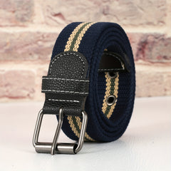 Men's Punch Belt Adjustable Canvas Military Waist Belt