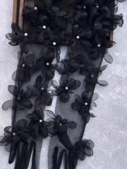 Ivory Lace Bridal Gloves for Weddings and Events