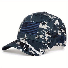 Camouflage Baseball Cap Army American Flag Embroidery Sun Hat