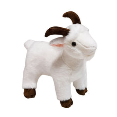 Soft Goat Plush Toy with Expressive Eyes & Horns
