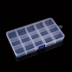 Transparent Dustproof Jewelry Storage Box with Multiple Grids