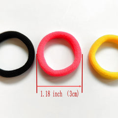 100pcs Elastic Baby Hair Rope Hair Accessories For Toddler Kids Girls