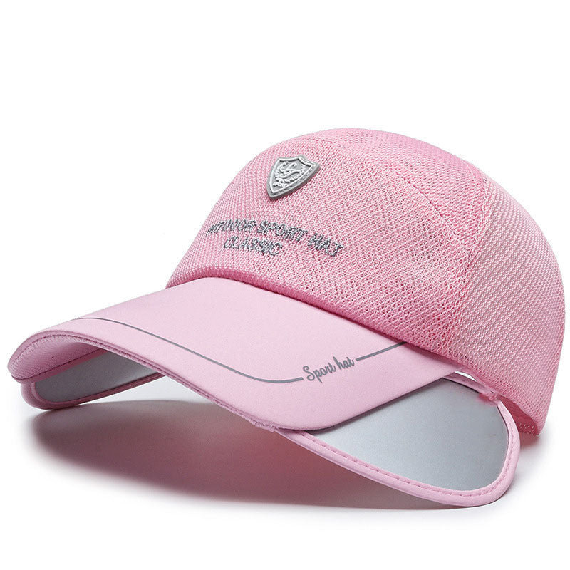 Summer Sunscreen Baseball Cap Mesh Trucker Hat Women Adjustable Sports Hat