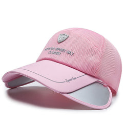 Summer Sunscreen Baseball Cap Mesh Trucker Hat Women Adjustable Sports Hat