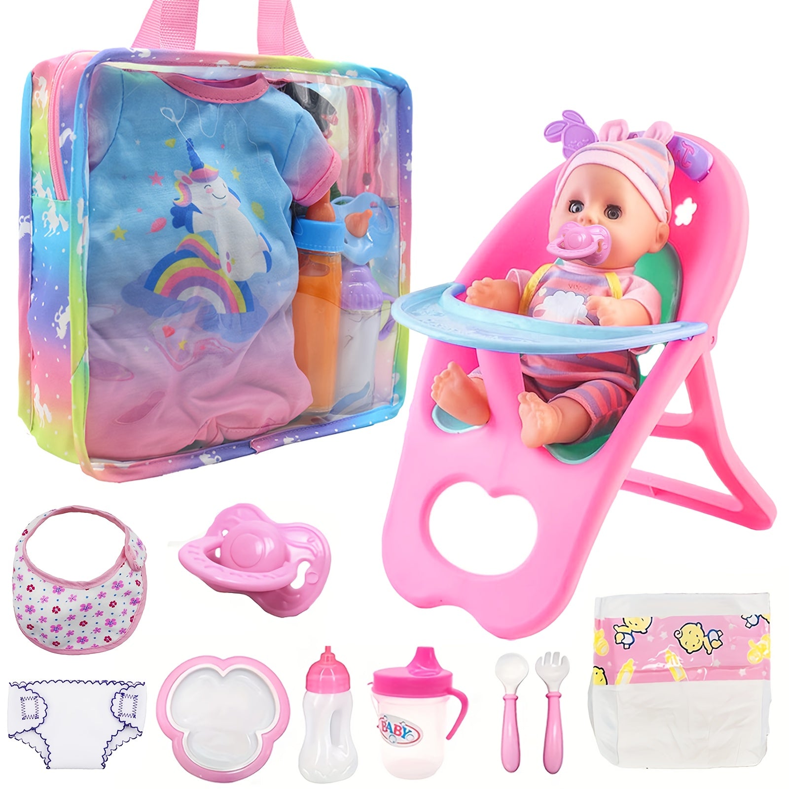 11-Piece Doll Party Game Set for Kids Aged 3+