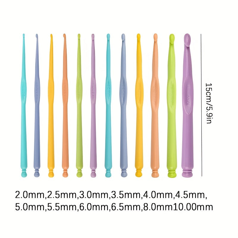 12pcs Crochet DIY Knitting Tools Set for Arthritic Hands