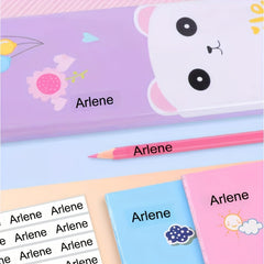 Custom Name Sticker Waterproof Office School Stationery