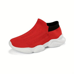 Boys Breathable Knit Sneakers Casual Running Shoes