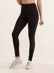 Mesh Contrast High Waist Yoga Pants