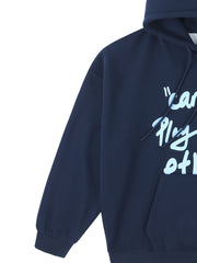 Letter Print Hoodie Men's Casual Graphic Pullover Sweatshirt