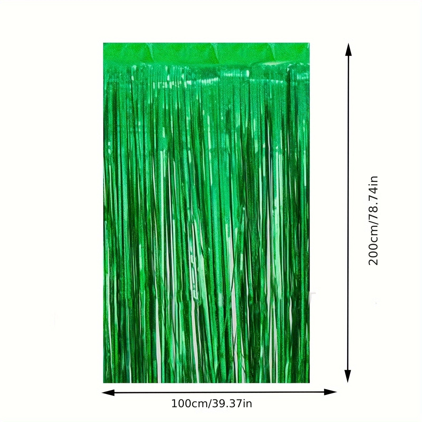 Christmas Laser Green Rain Curtain & Balloon Set