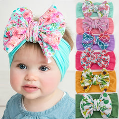 Baby Bow Hair Ties Soft Nylon Hair Accessories