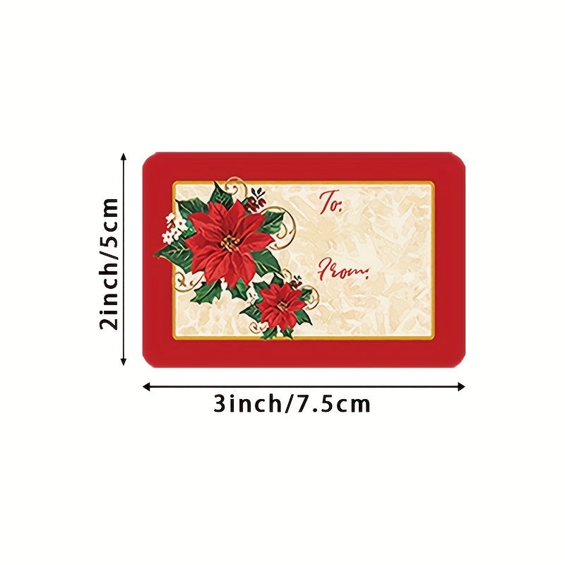 250pcs Santa Snowman Seal Christmas Sticker Roll