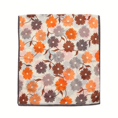 Boho Flower Print Scarf Double Shawl Classic Head Wrap