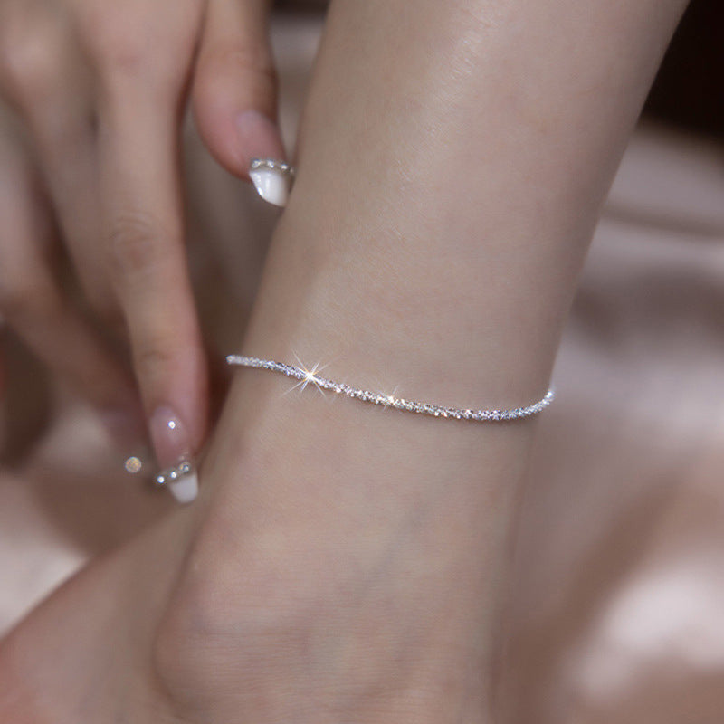 Sparkling Anklet Bracelet Necklace Snake Bone Chain