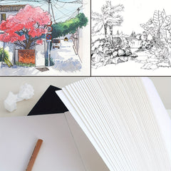 A4 Sketchbook 96 Pages Thickened Artist Sketch Drawing Board