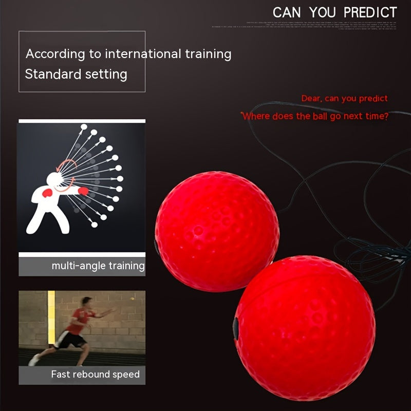 Boxing Reflex Ball Set with Headband & Gloves Bag