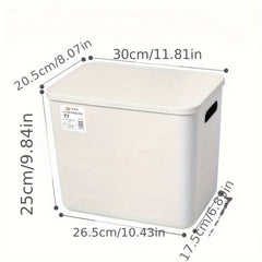 Plastic Storage Basket with Lid for Snacks and Cosmetics
