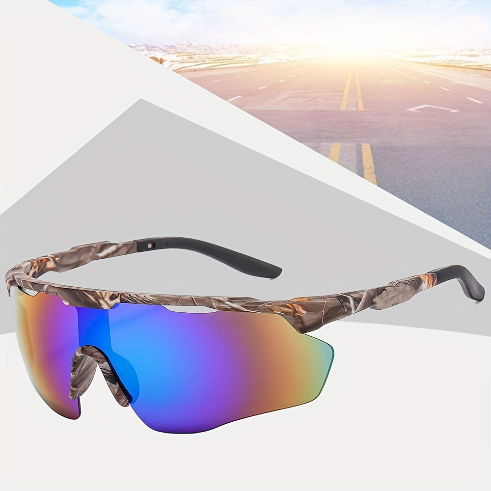 Y2K Sports Sunglasses Windproof Wrap Around Semi Rimless UV400