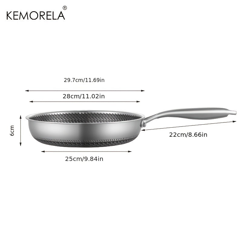 Non Stick Skillet Stainless Steel Wok Saute Pan