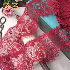 3M French Retro Eyelash Lace Fabric Floral Pattern Skirt Sleeves Underwear DIY