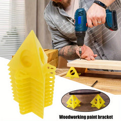 10pcs Mini Paint Stands Triangle Paint Pads Feet for Woodworking