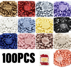 100pcs Sealing Wax Beads for Wax Seal Stamp Wedding Invitation Gift Wrapping