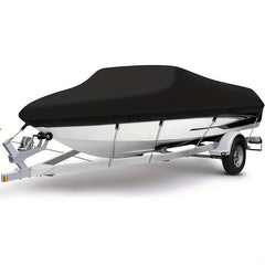 Heavy Duty 600D Marine Polyester Canvas Waterproof Boat Cover V Hull Trimaran
