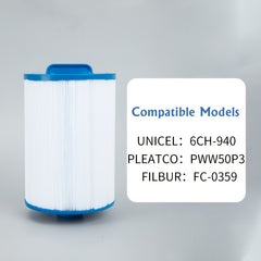 1pc Pool & Spa Filter Replaces Hot Tub Elements Filt