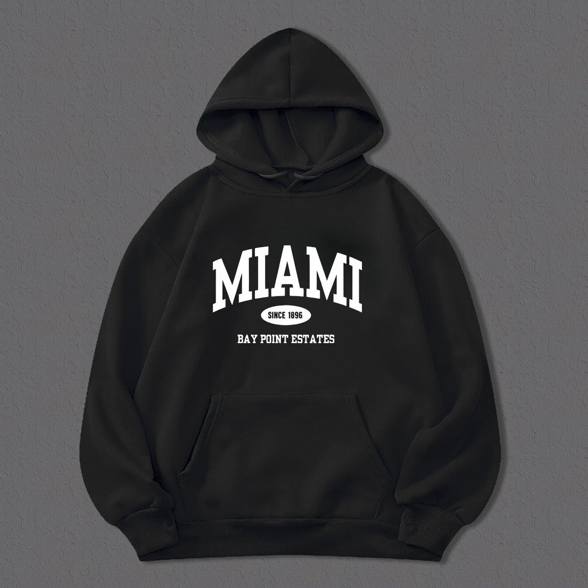 MIAMI Graphic Print Hoodie For Men