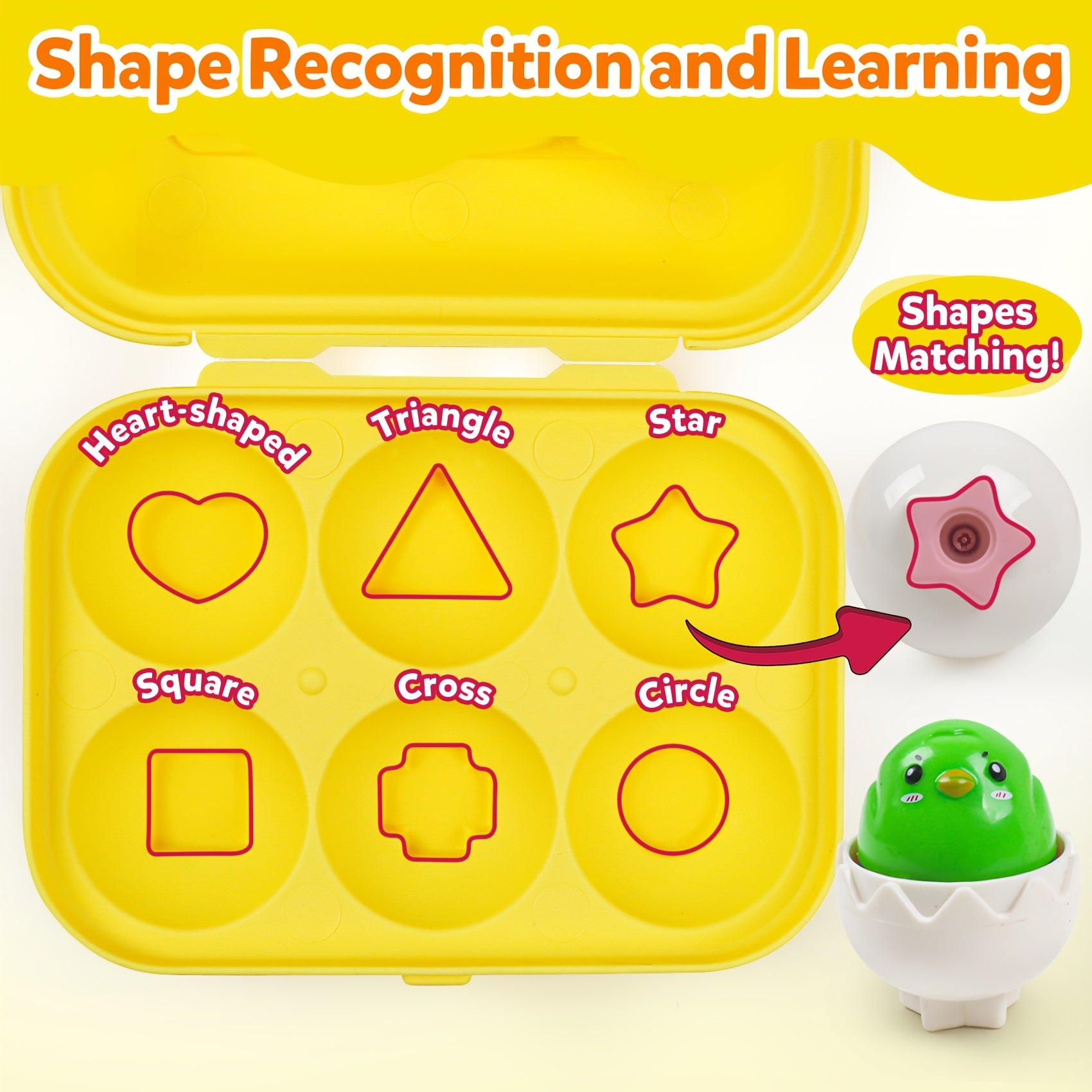 Sensory Matching Eggs Educational Toddler Toys