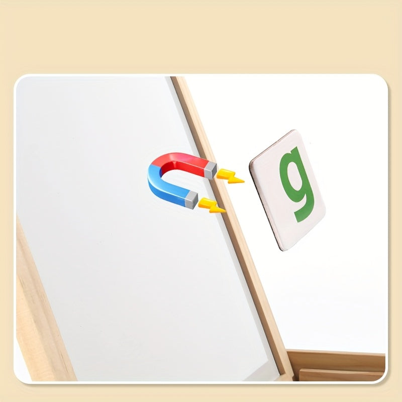 Educational Magnetic Drawing Board with Alphabet Numbers Shapes