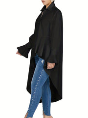  Women's Long Sleeve Peplum Shirt