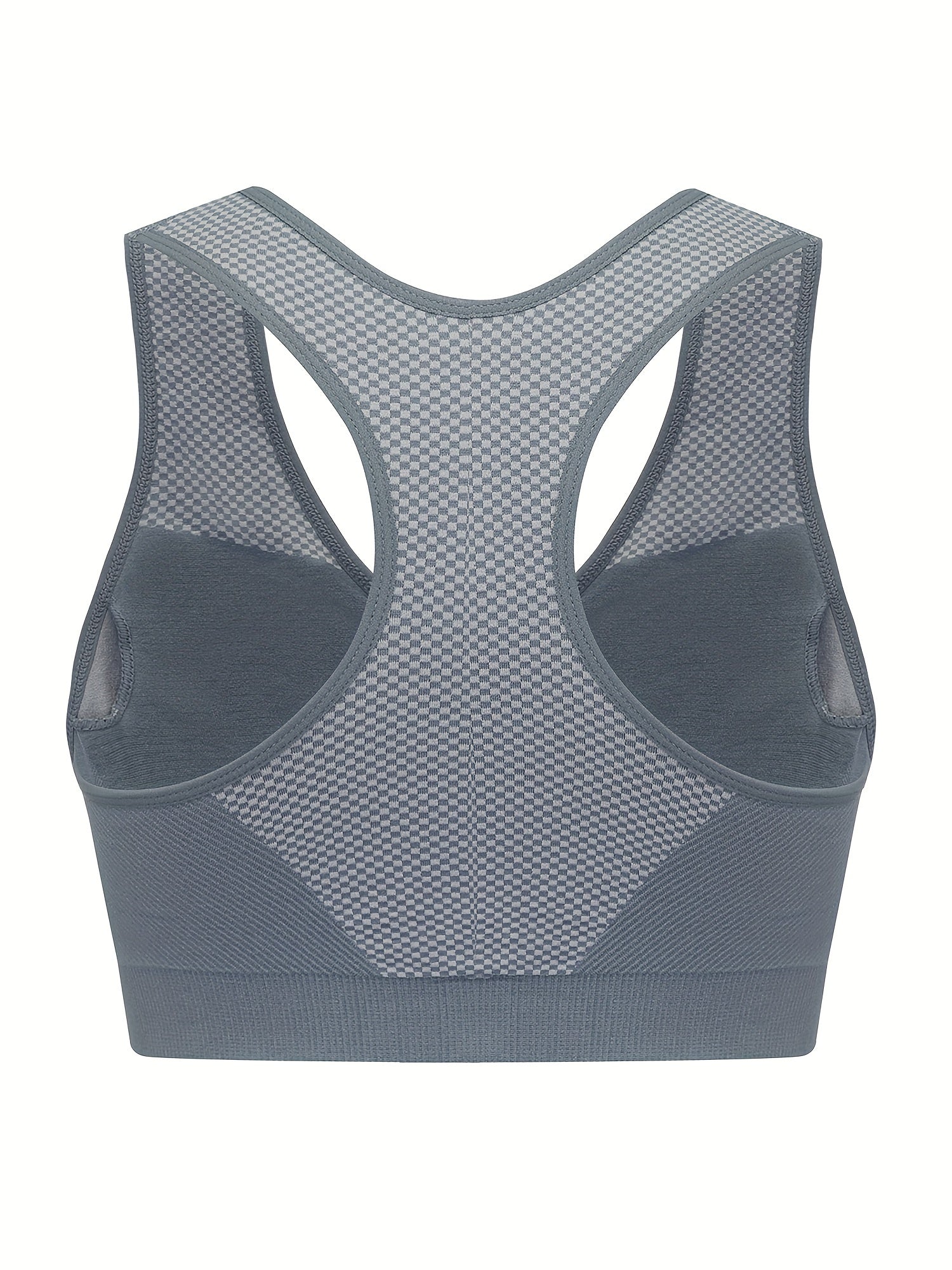 2 Pack Women's Plus Size Sports Bras Set Plus Full Coverage Wireless Racer Back