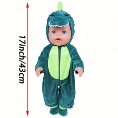 Newborn Baby Doll Outfit Soft Plush Fabric 43 Length 6 Options