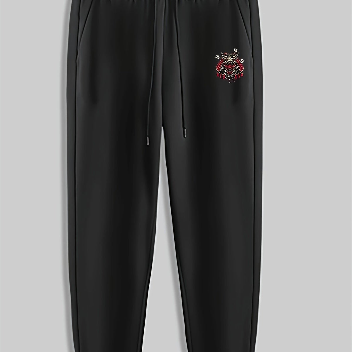 Abstract Pattern Print Men's Pants Drawstring Sweatpants Loose Casual Trousers