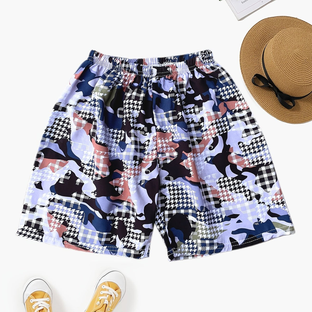 Boys Tie Dyed Swimming Trunks Beach Shorts