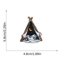 15pcs Iron On Embroidered Patches for DIY Crafts Projects