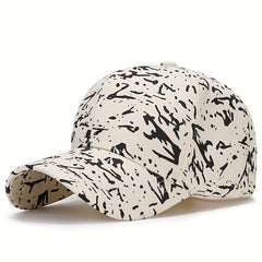 Dotted Print Cotton Baseball Cap Hip Hop Candy Casual Dad Hats Adjustable