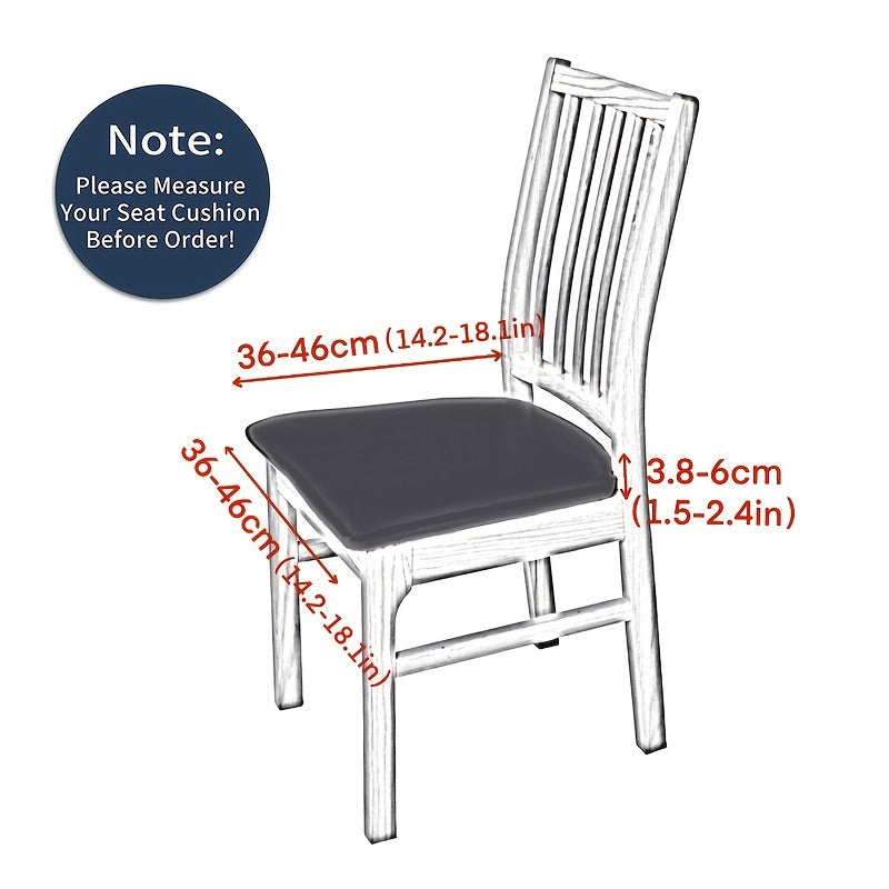 Stretchy Removable Dining Chair Seat Covers Washable Slipcover