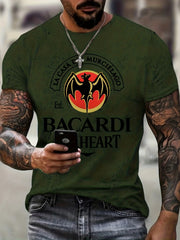 Men's Bat Graphic T shirt 3D Print Stretch Crew Neck Tee Top for Summer Outdoor