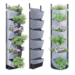 1pc Hanging Vertical Garden Wall Planter with 6 Pockets