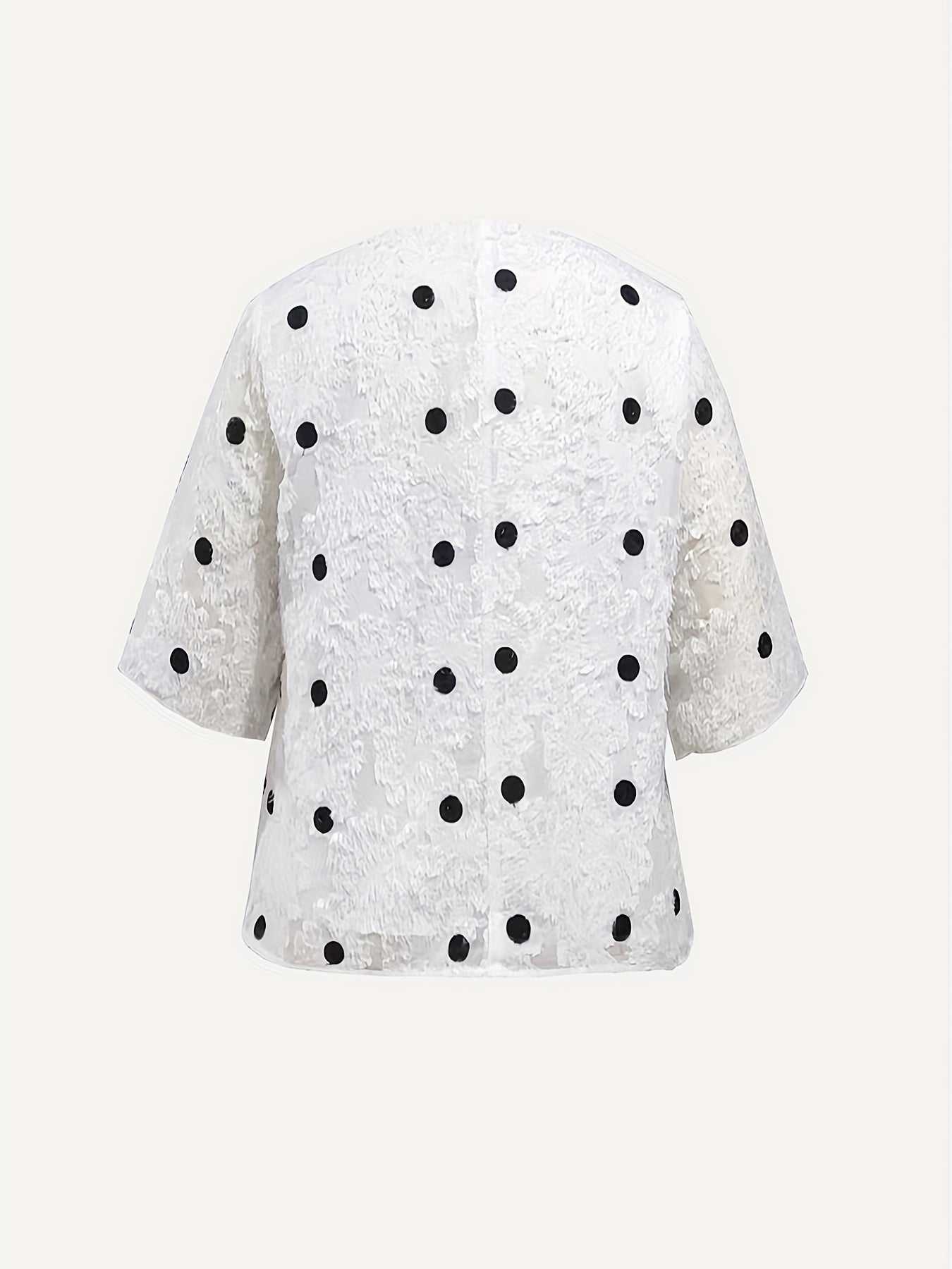  Floral Pattern Split Sleeve Top