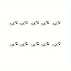 10pcs Metal Keychain Key Ring Mini Spring Hanging Buckle Key Chain Pendant