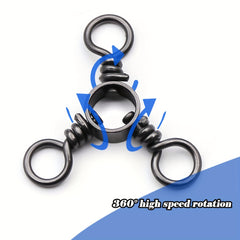 Stainless Steel 3-Way Swivel Fishing Tackle 25pcs