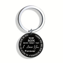 To My Son Never Forget I Love You Forever Acrylic Key Chain For Men