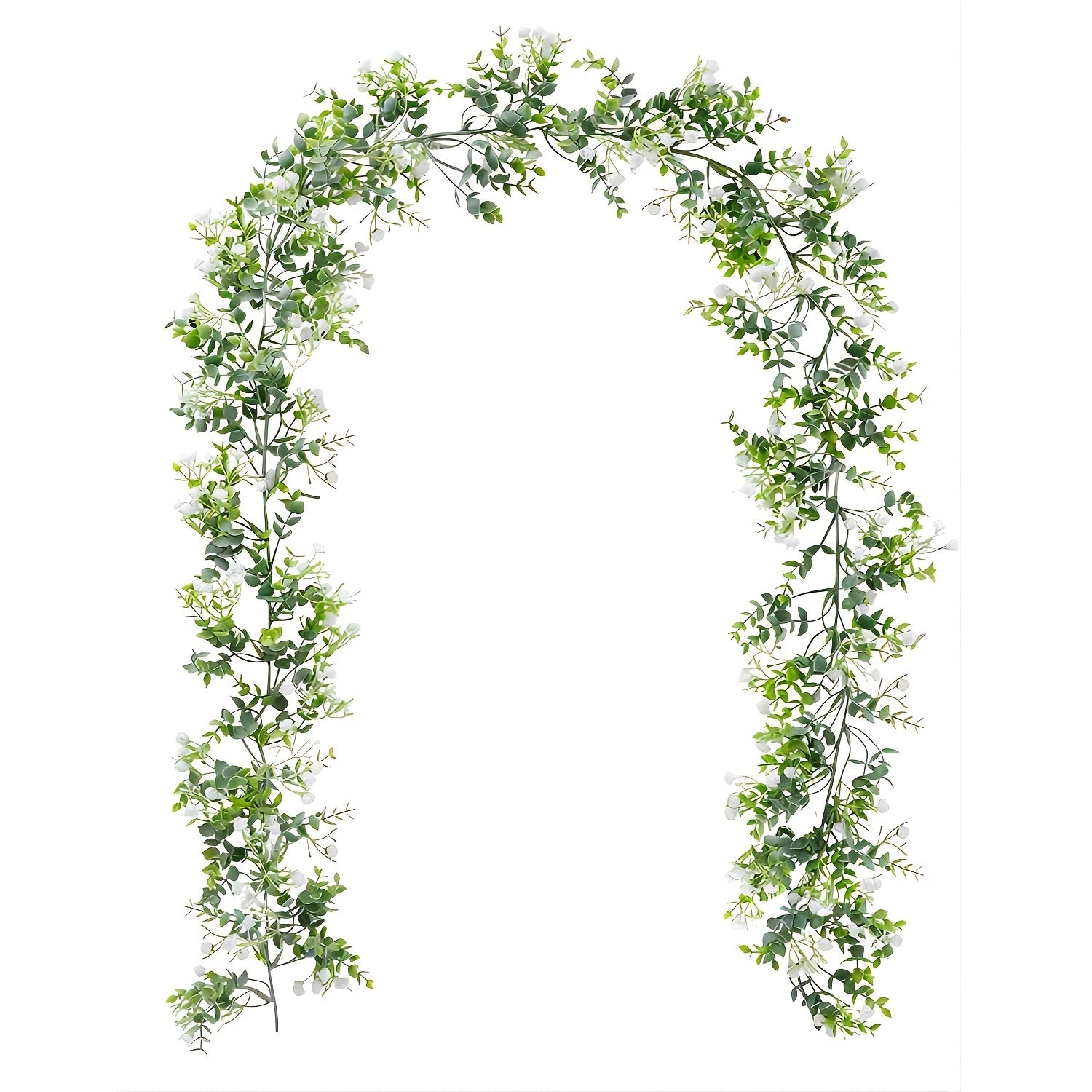 Eucalyptus Garland with Flowers for Wedding Arch or Home Decor