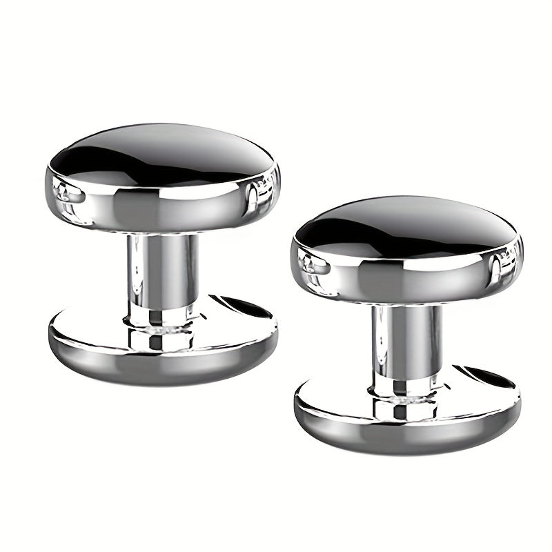 Men's Cubic Zirconia Cufflinks Stainless Steel Shirt Accessories