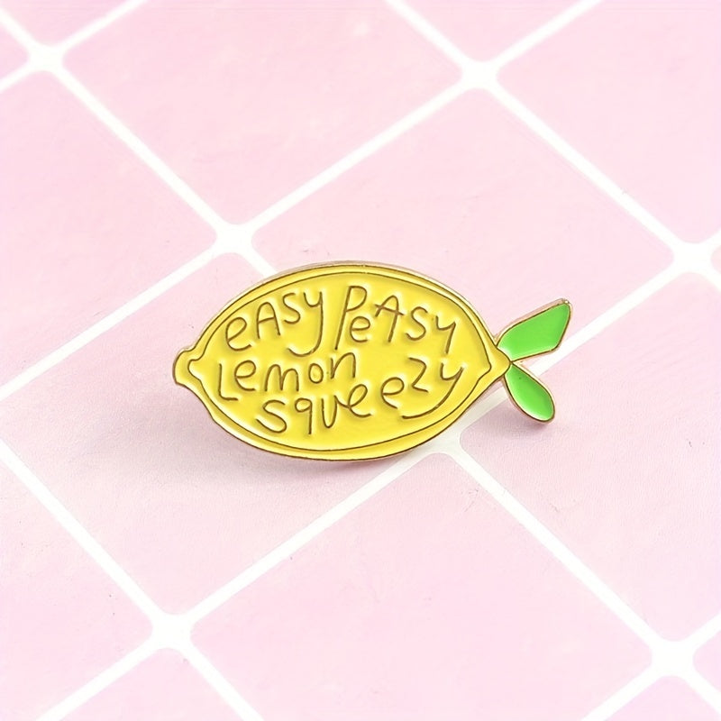 Fruit Lemon Jewelry Pin